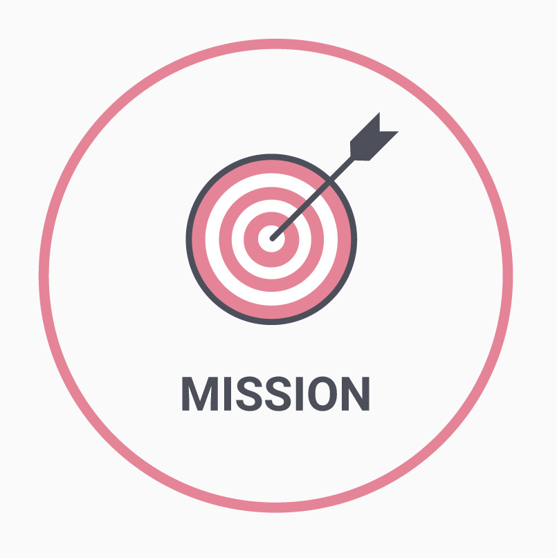 Mountain icon representing mission