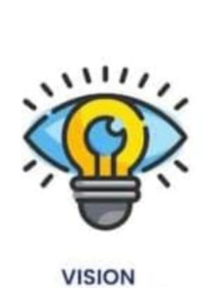 Shield with a star and a hand representing values